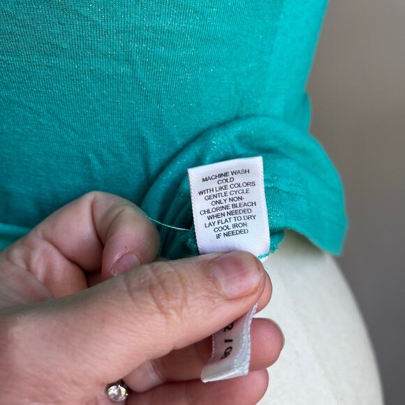 Express Green Heal Lace Trim Y2K Spaghetti Strap Tank Top Size XS - Picture 9 of 9